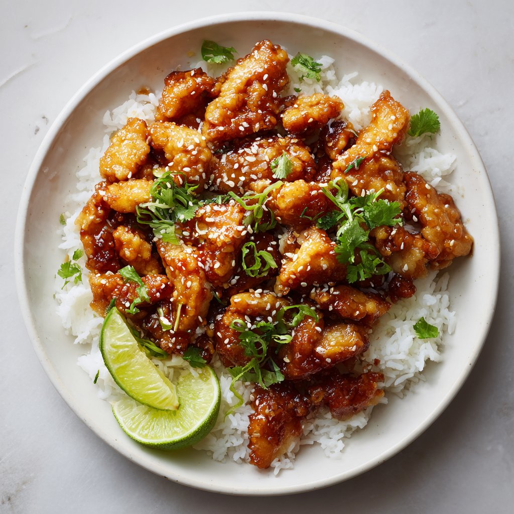 Crispy Honey Garlic Chicken