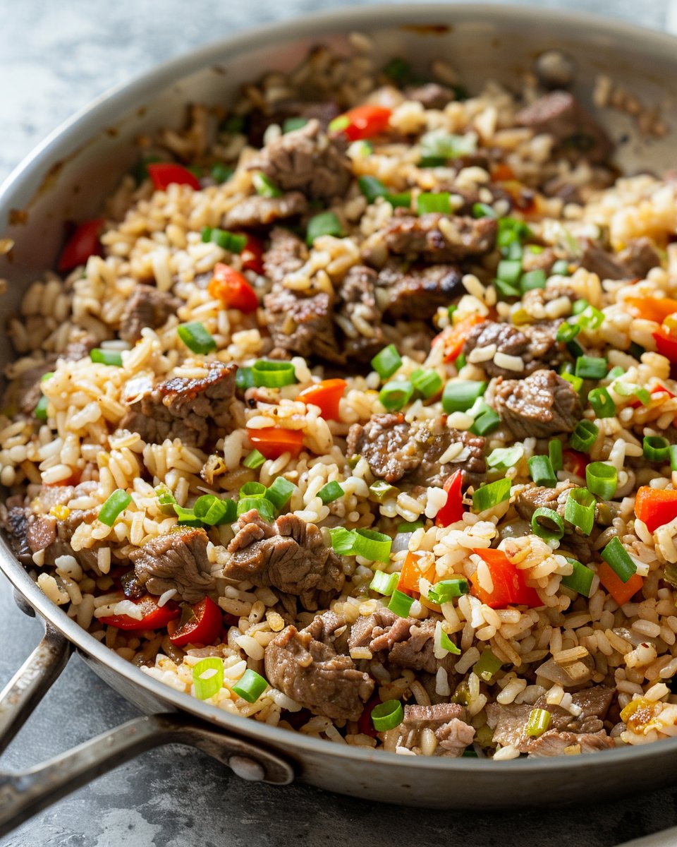 Easy Beef and Rice Skillet