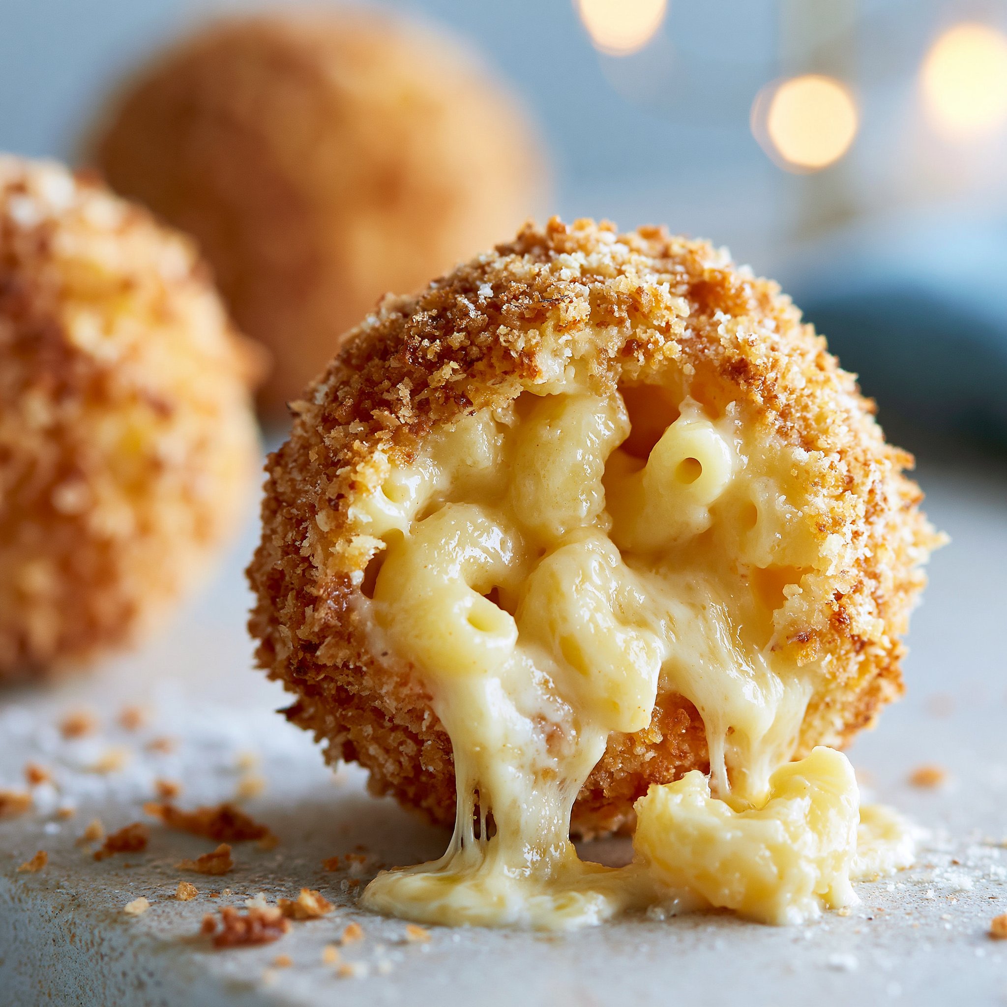 Air Fryer Fried Macaroni and Cheese Balls