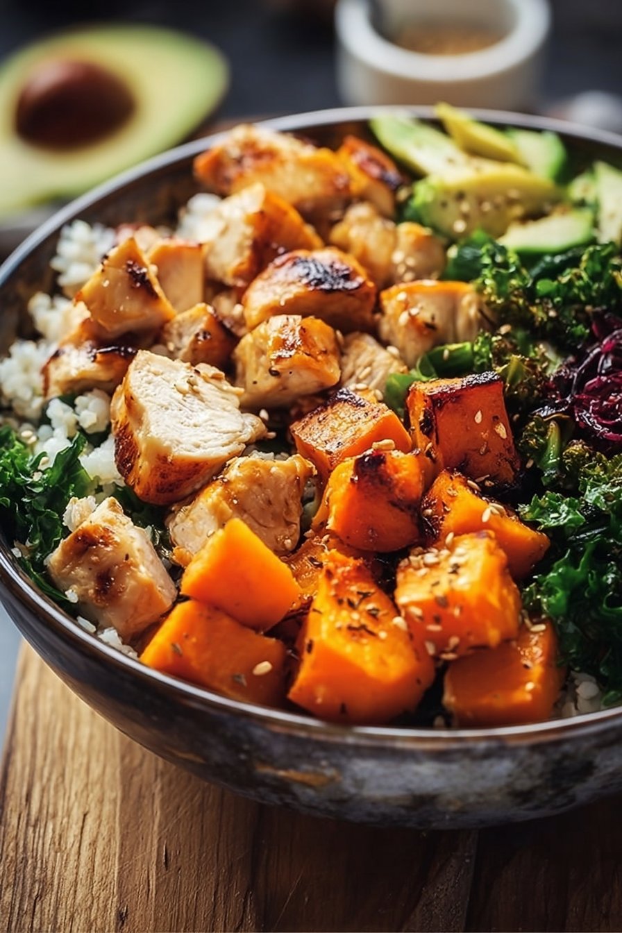 Chicken & Sweet Potato Buddha Bowl