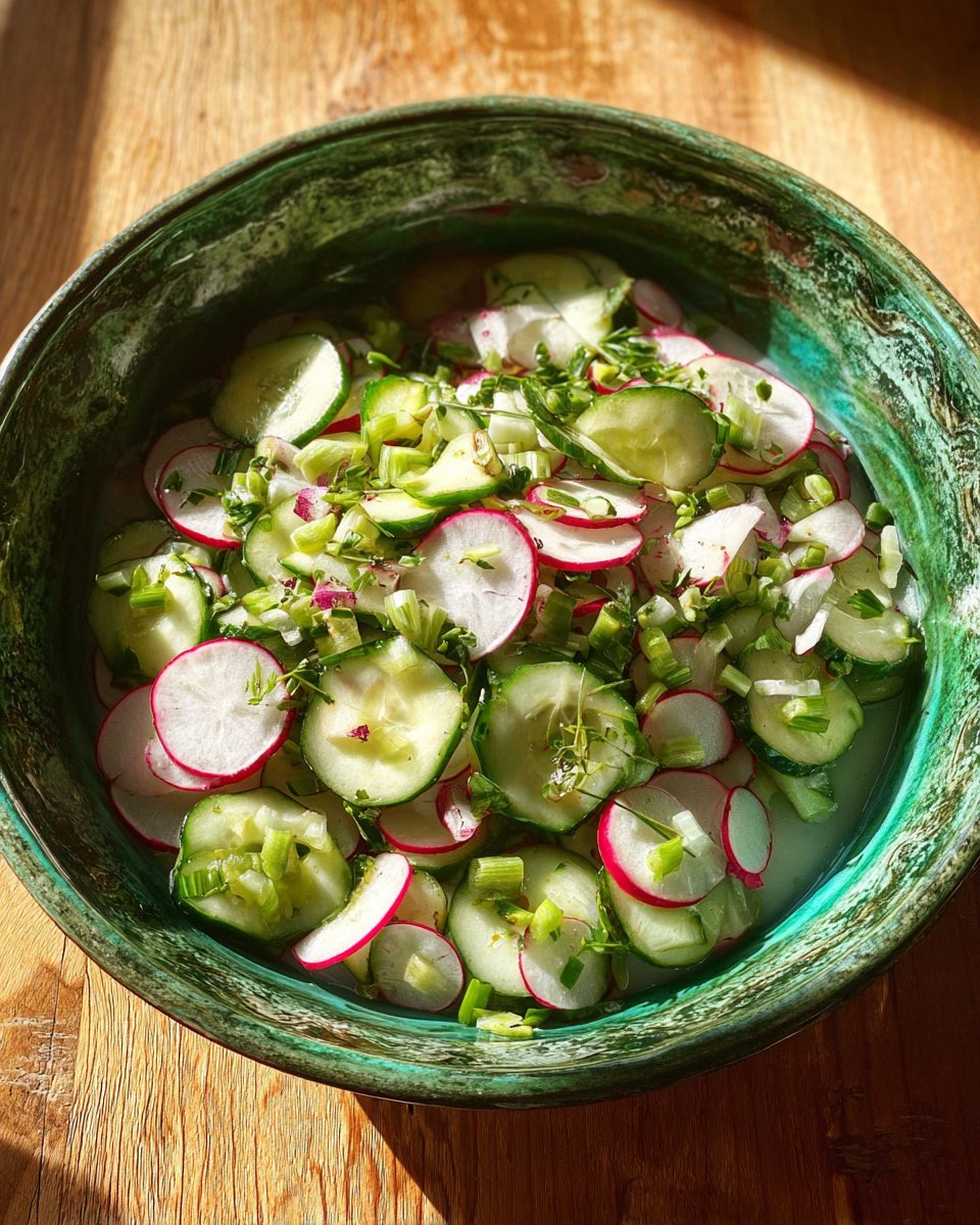 Creamy Radish and Cucumber Salad