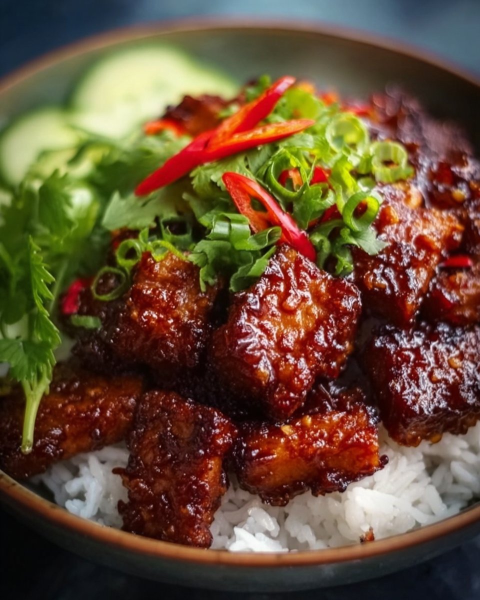 Sweet and Spicy Tempeh