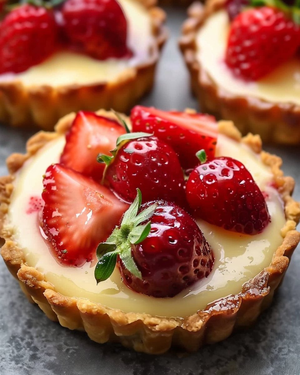 Strawberry Custard Tarts