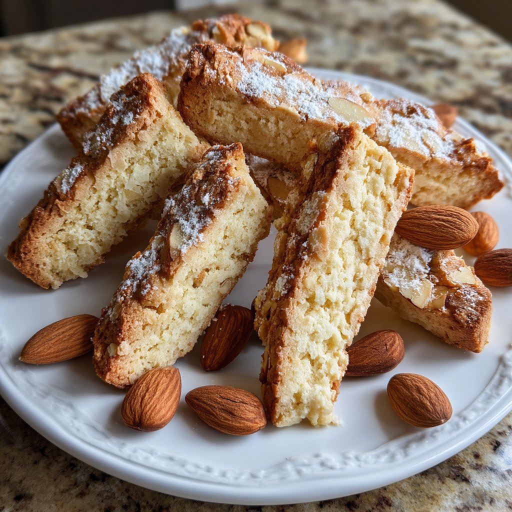 Almond Mascarpone Biscotti