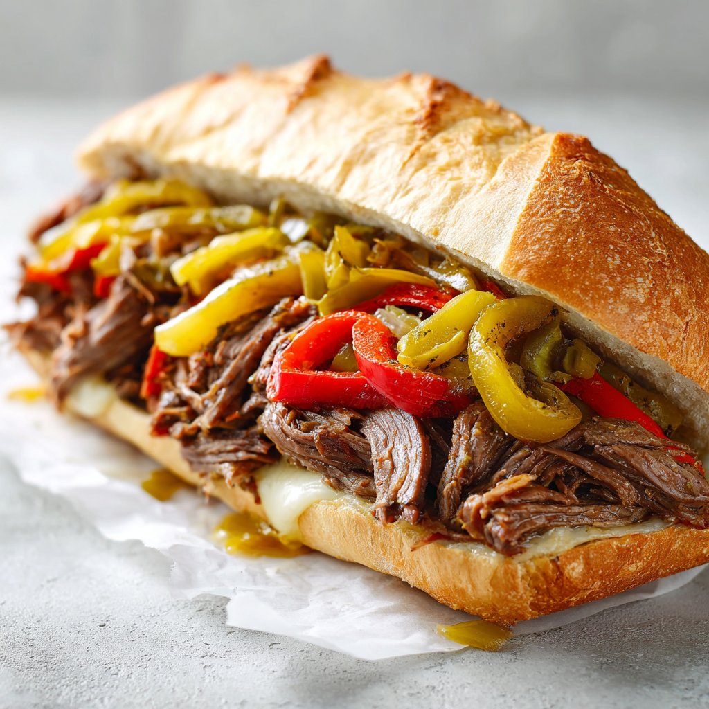 Crock-Pot Italian Beef Sandwiches