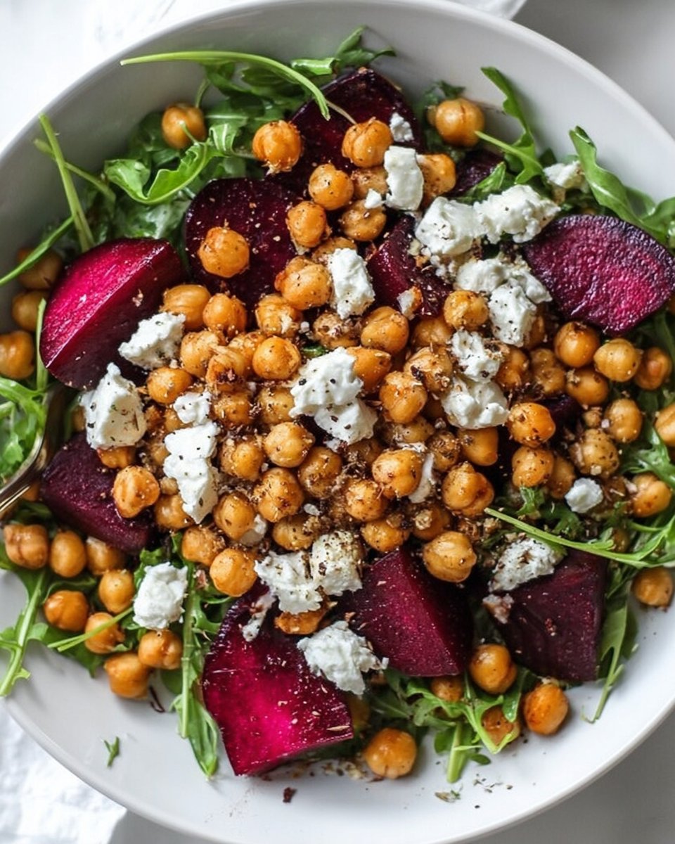 Chickpea, Beet, and Feta Salad