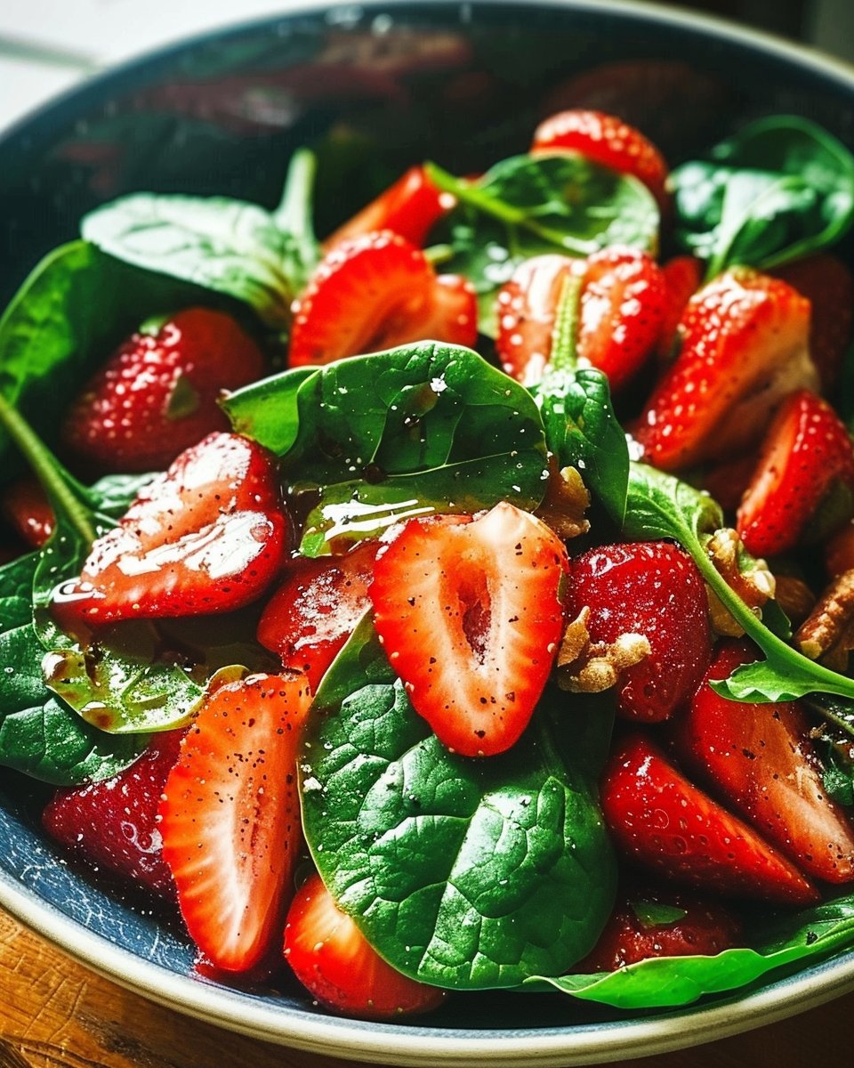 Strawberry Spinach Salad
