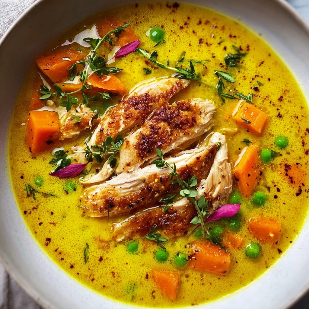 Anti-Inflammatory Turmeric Chicken Soup