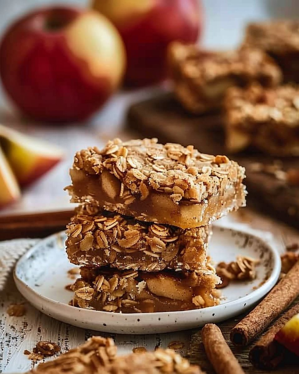 Chewy Apple Cinnamon Breakfast Bars