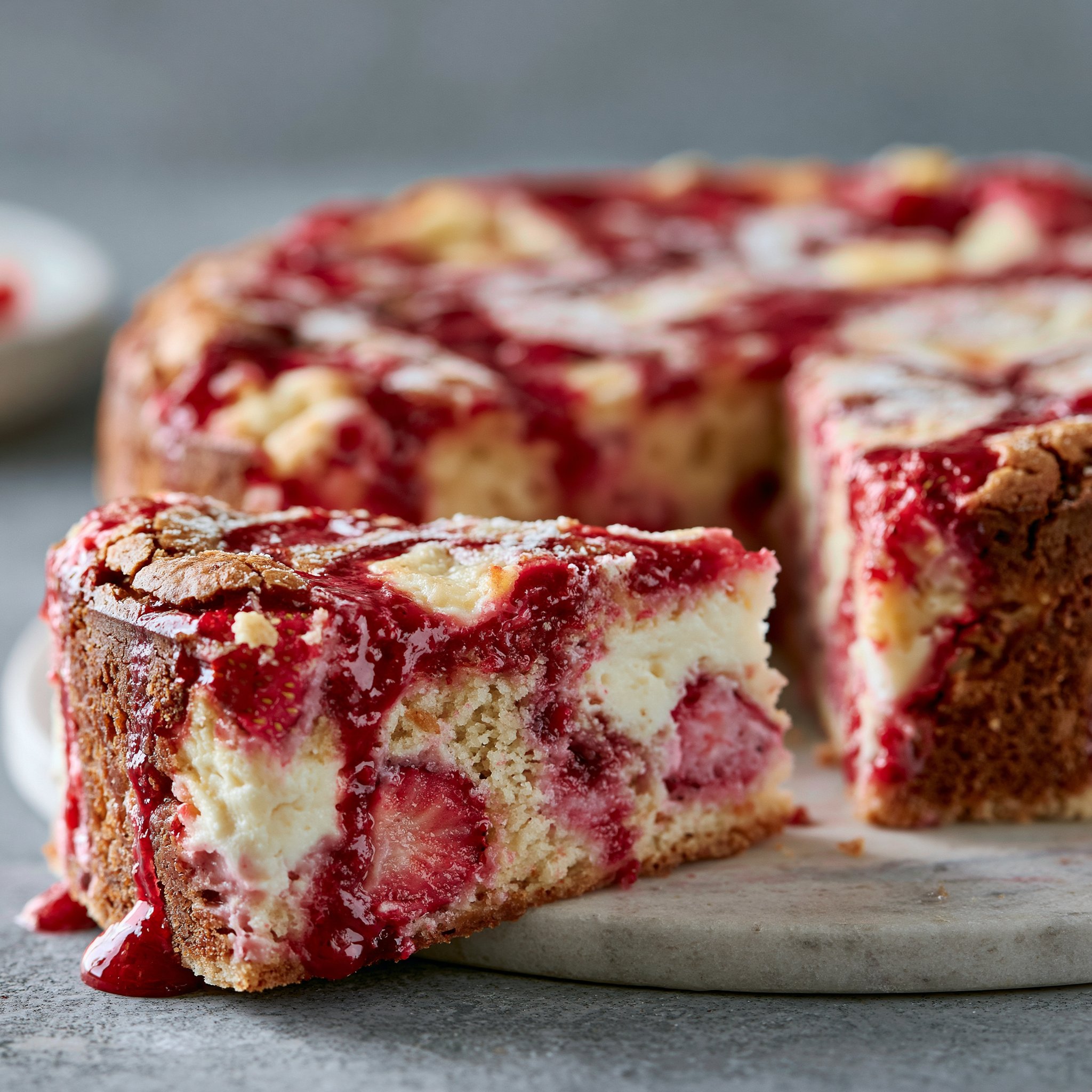 Erdbeer-Erdbeben-Kuchen
