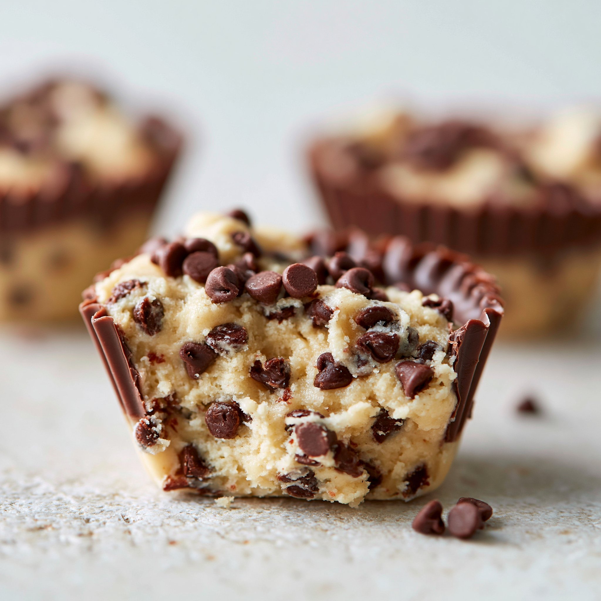 Chocolate Chip Cookie Dough Cups