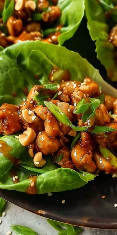 Wrap de Laitue au Poulet