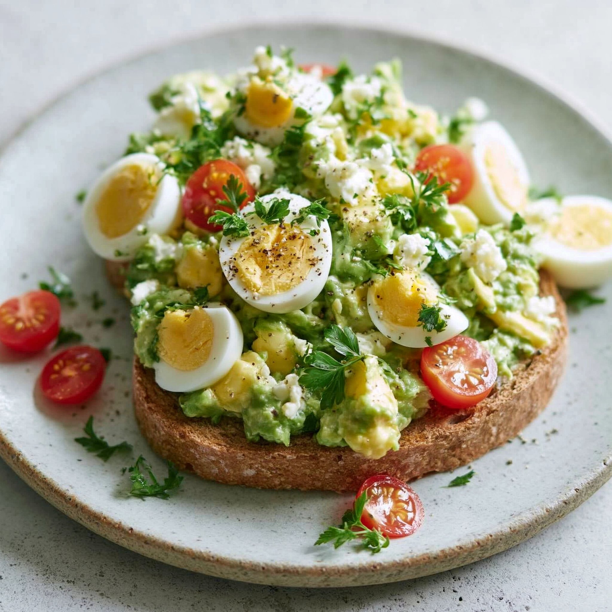 Mediterranean Avocado Egg Salad