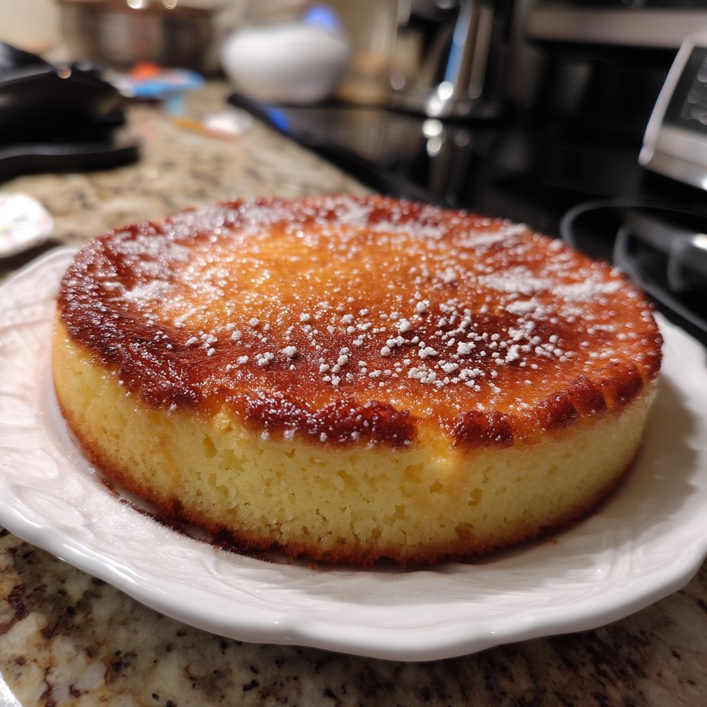 Old-Fashioned Custard Cake with Nutmeg Sugar