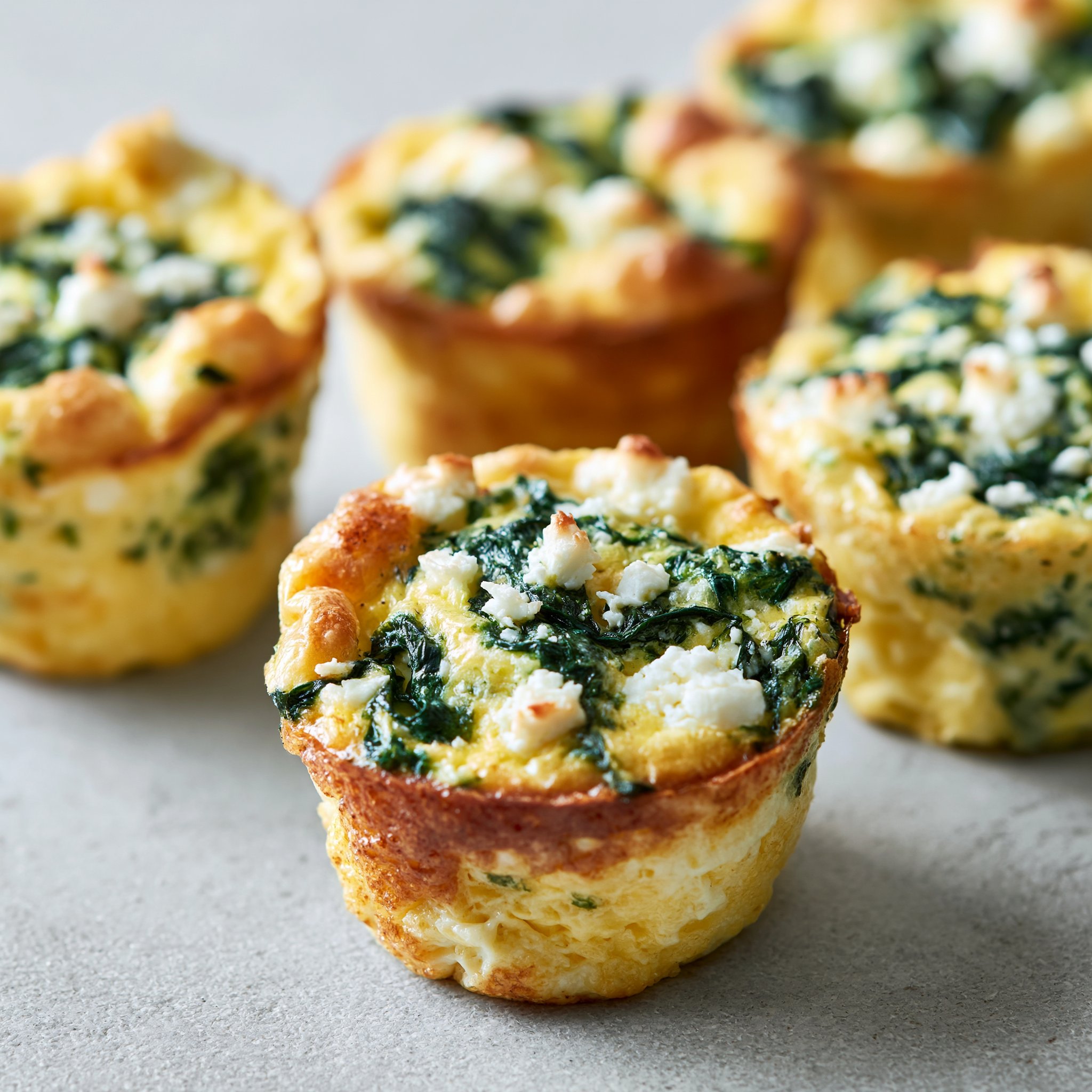 Egg Muffins with Spinach and Feta