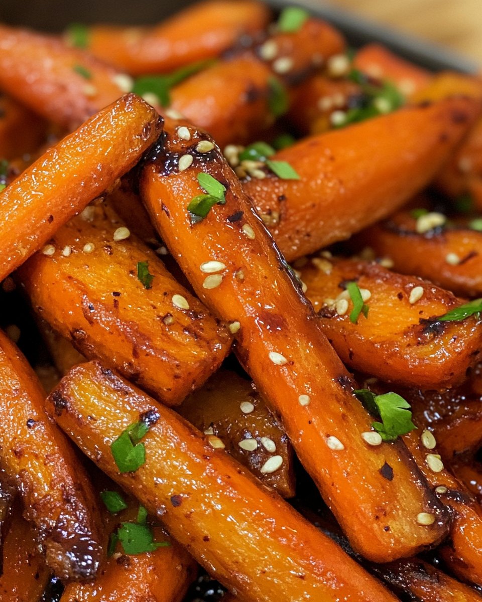 Air Fryer Carrots with Honey Balsamic Glaze