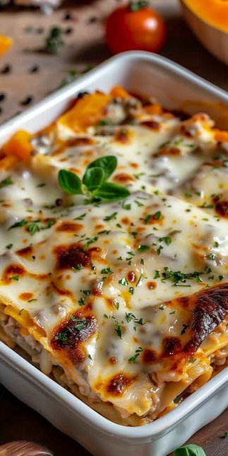 Lasagne Végétarienne au Courge Butternut