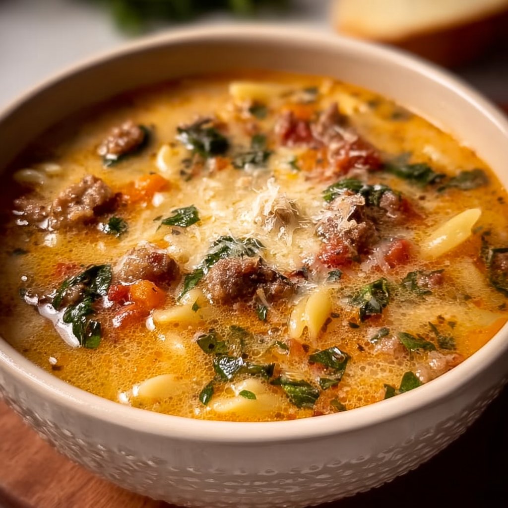 Italian Sausage Pasta Soup