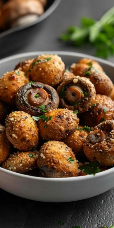 Champignons airfryer : recette rapide et savoureuse