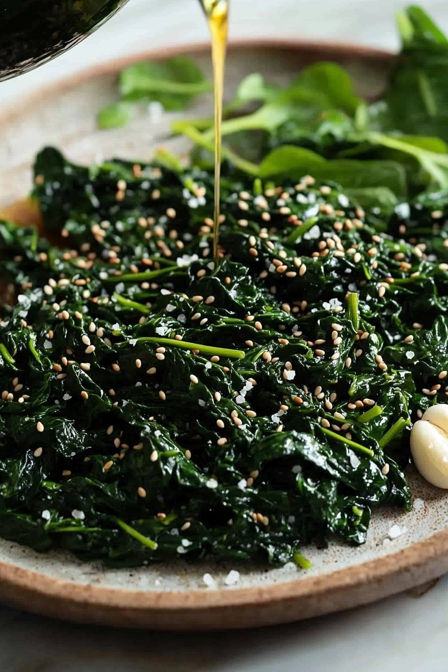 Easy 10-Minute Korean Spinach Side Dish