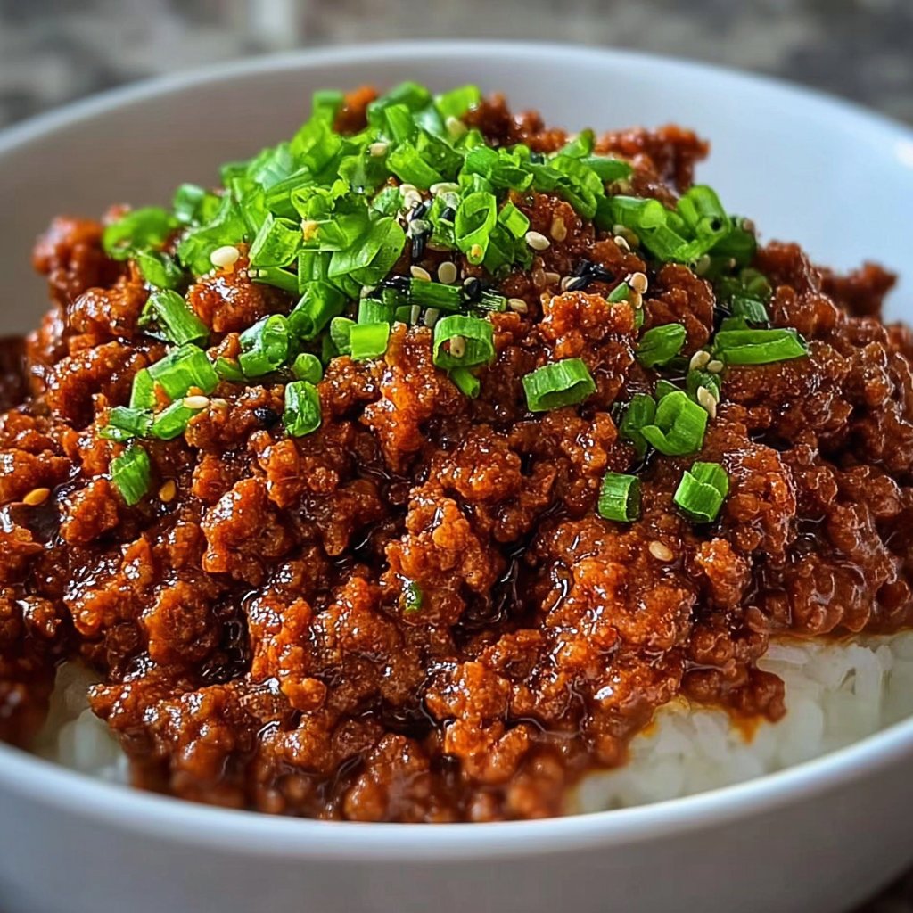 Savoureux Bœuf Haché Coréen : Votre Dîner Rapide et Délicieux