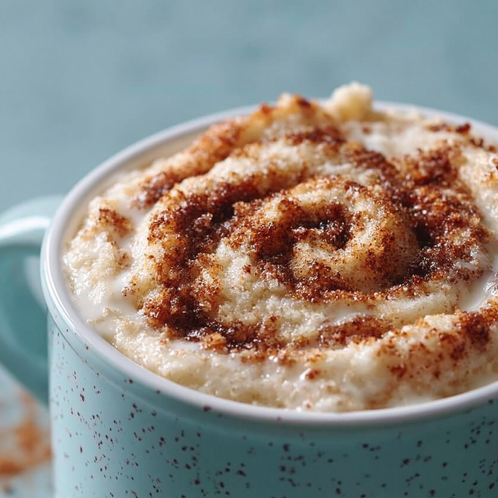Lightning Microwave Cinnamon Roll Mug Cake