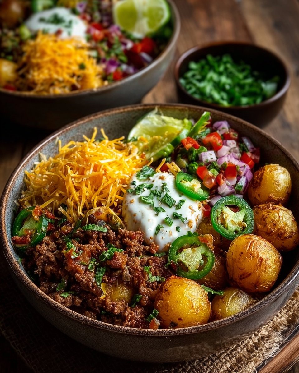 Loaded Potato Taco Bowl