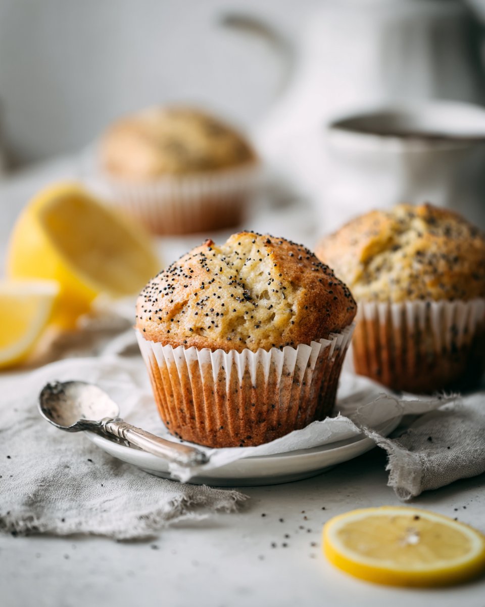 Easy Lemon Poppyseed Muffins