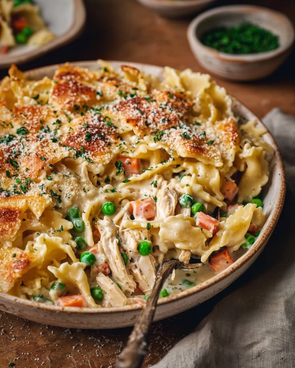 Quick Chicken Pot Pie Pasta