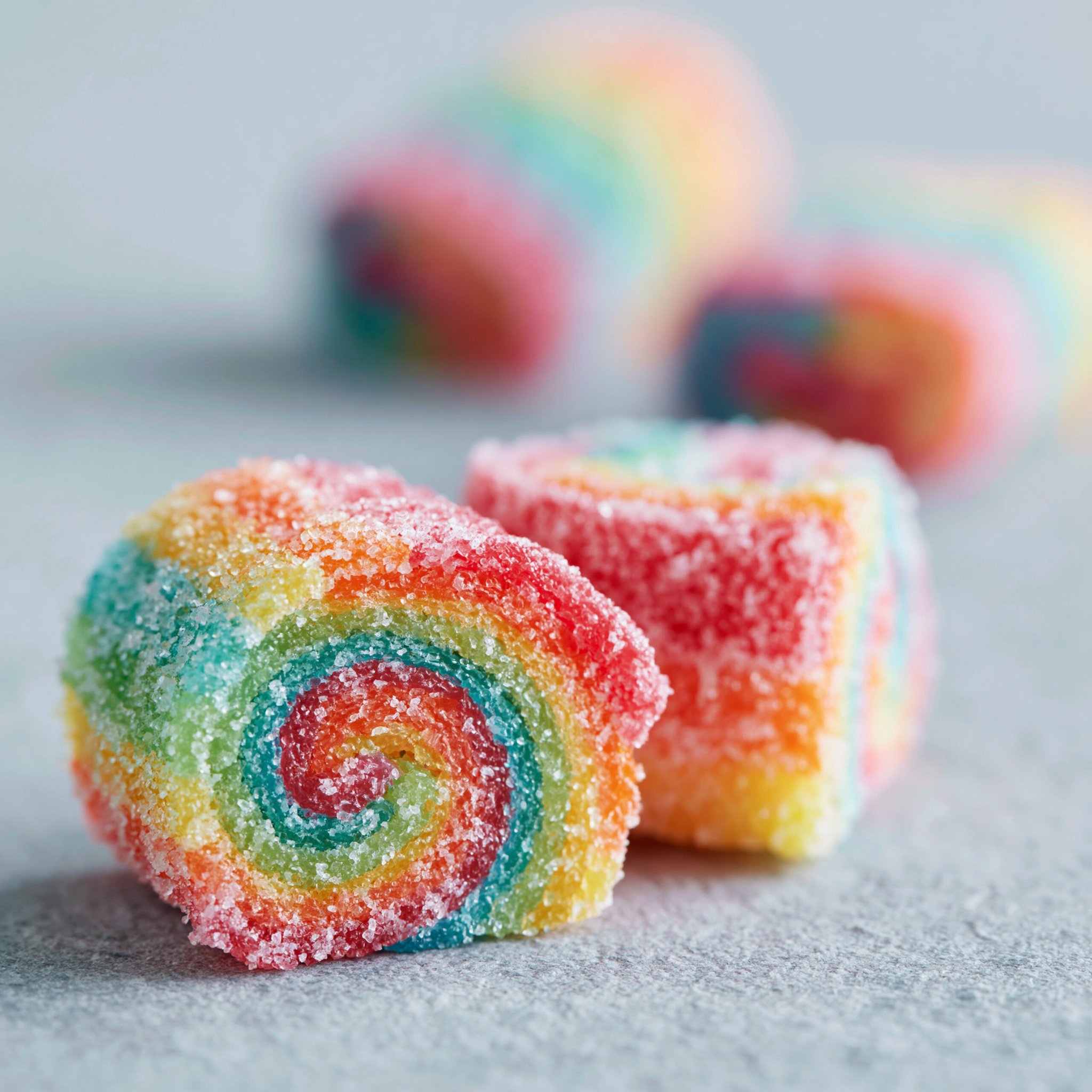 Sweet & Sour Vodka Rainbow Rollups