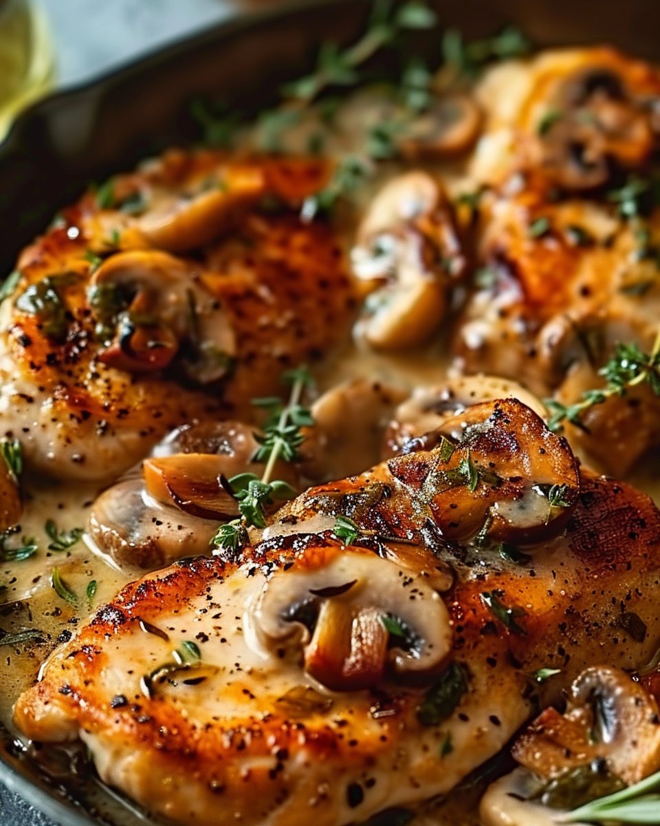 Herb Chicken with Mushrooms, Garlic & Lemon 3 Herb Chicken with Mushrooms, Garlic & Lemon
