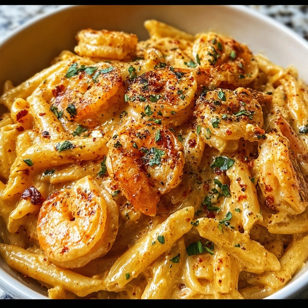 Creamy Cajun Shrimp Pasta