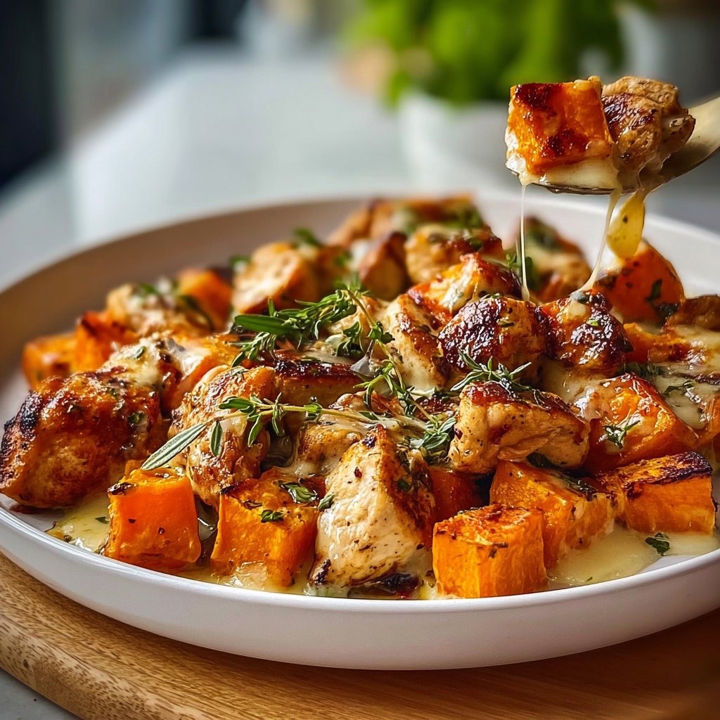 Chicken and Sweet Potato Skillet