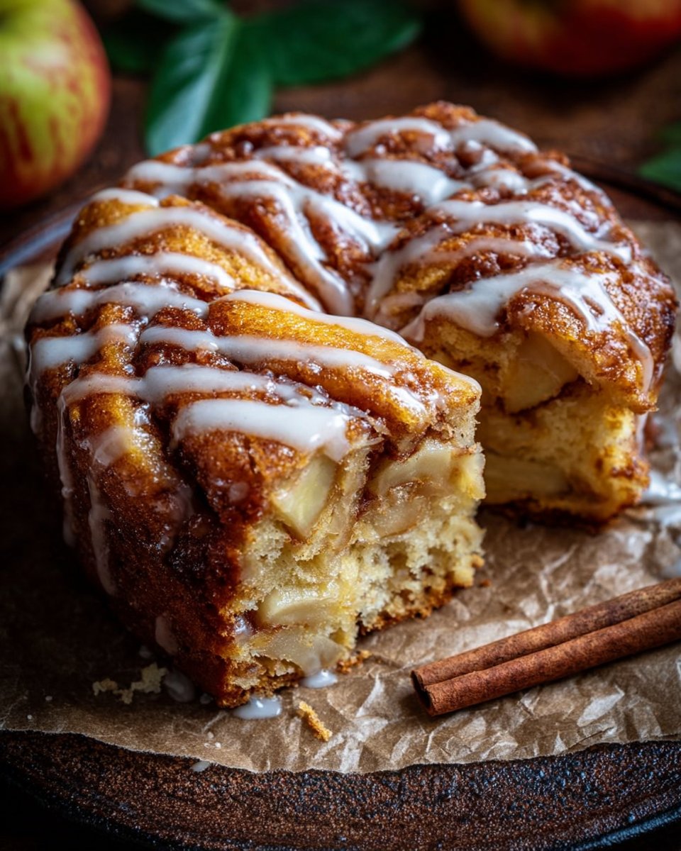 Einfacher Zimtschnecken-Apfelkuchen aus dem Airfryer &ndash; saftig & zimtig