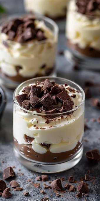 Mousse au chocolat blanc