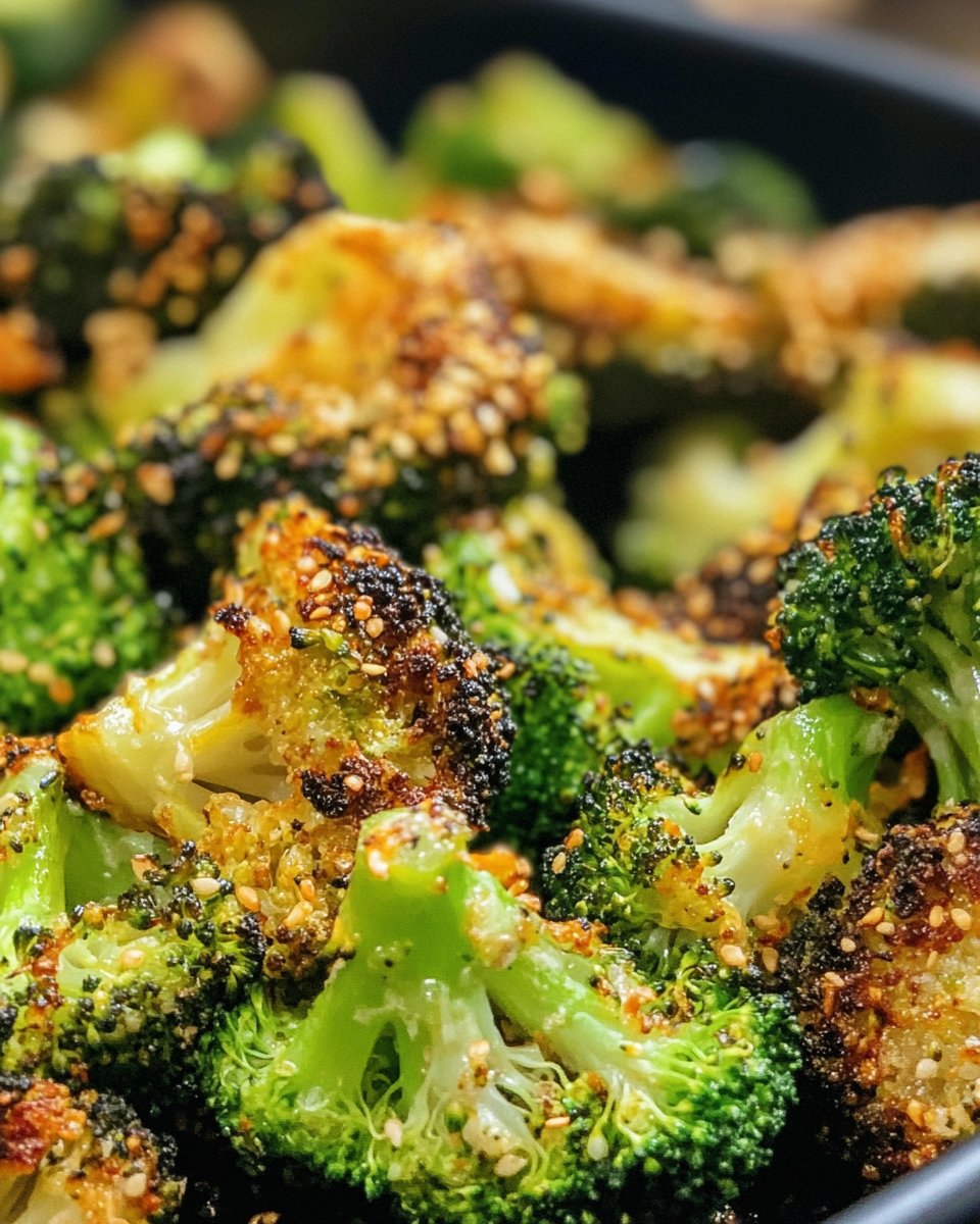 Crispy Healthy Air Fryer Garlic Broccoli Bites
