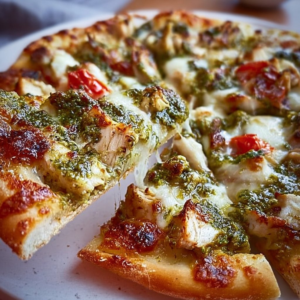 Pesto Chicken Pizza