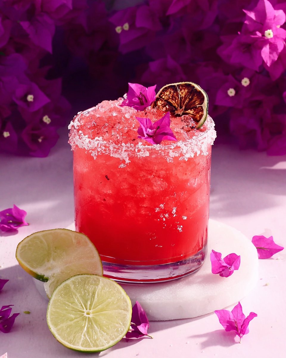Hibiscus Margarita Mocktail (Low Sugar!)