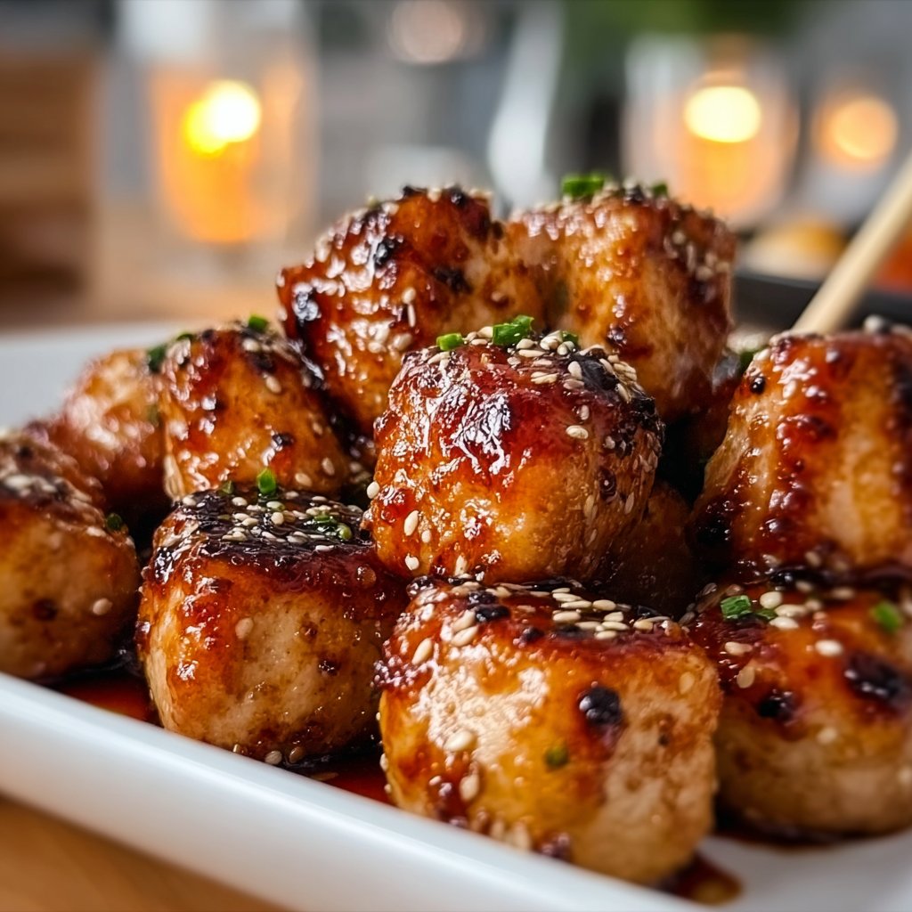 Miso-Maple Glazed Turkey Bites