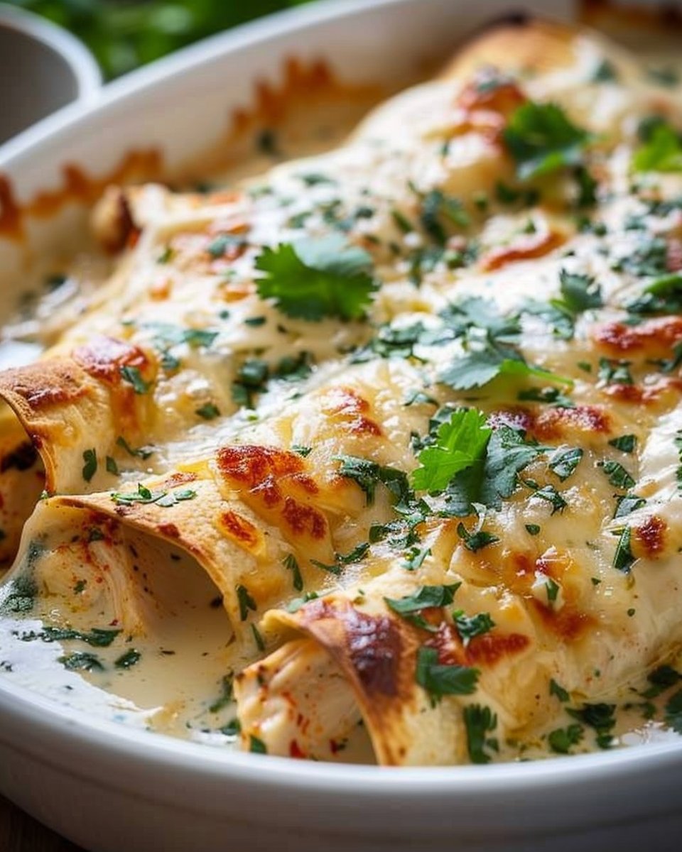 White Chicken Enchiladas