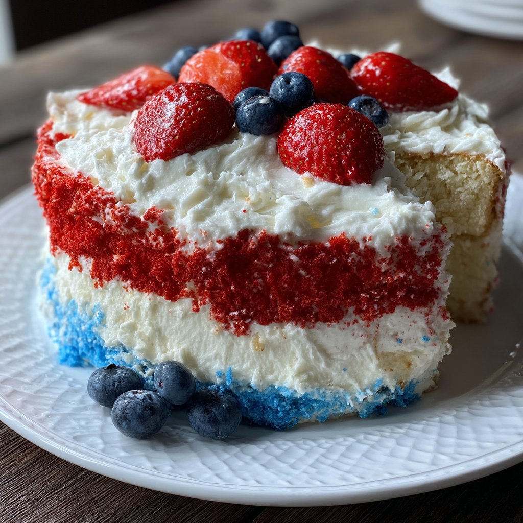 4th of July Flag Cake