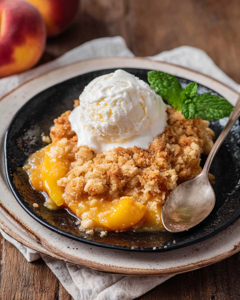 Fresh Peach Crumble