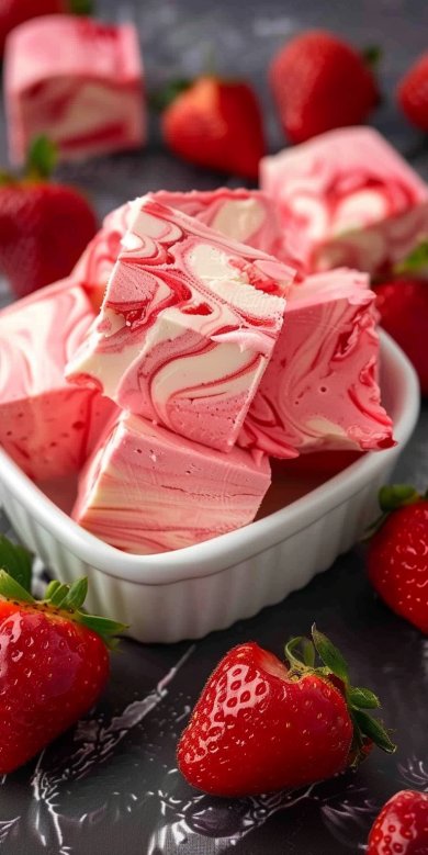 Fudge à la fraise spectaculaire