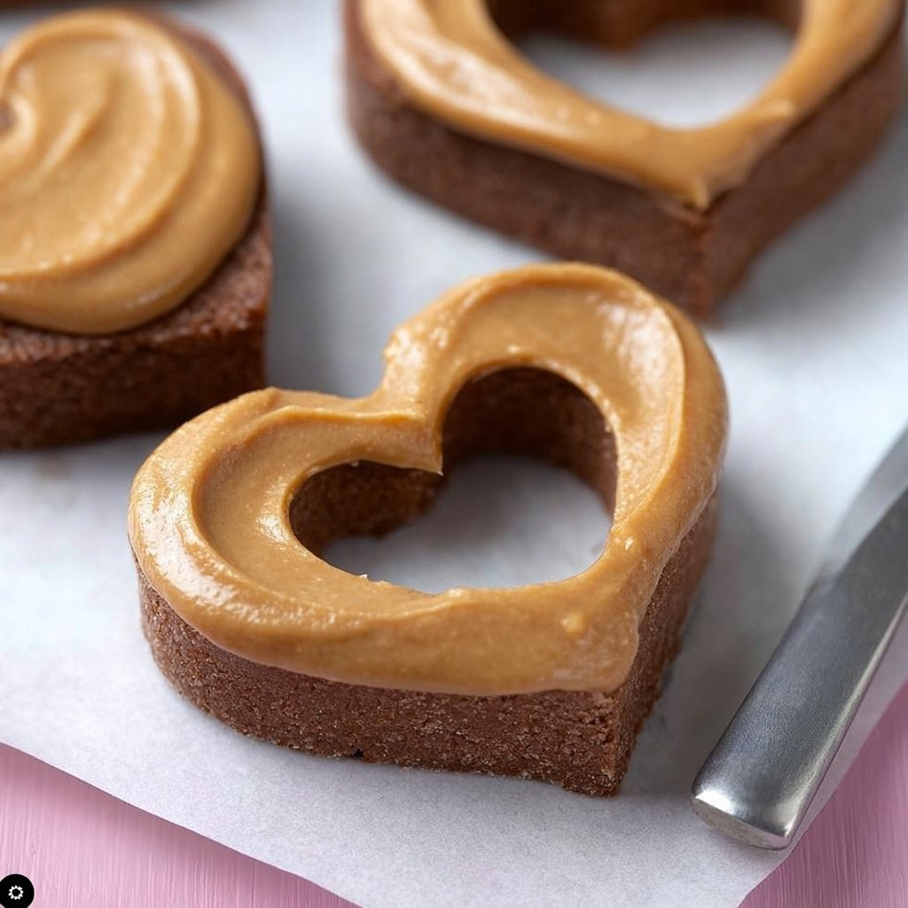 Chocolate Peanut Butter Valentine's Hearts