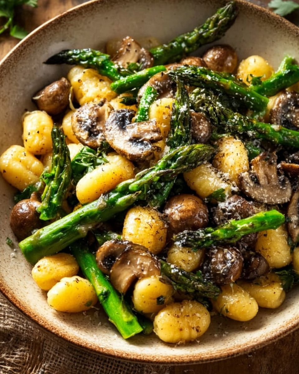 Sheet Pan Asparagus Mushroom Gnocchi 3 Sheet Pan Asparagus Mushroom Gnocchi