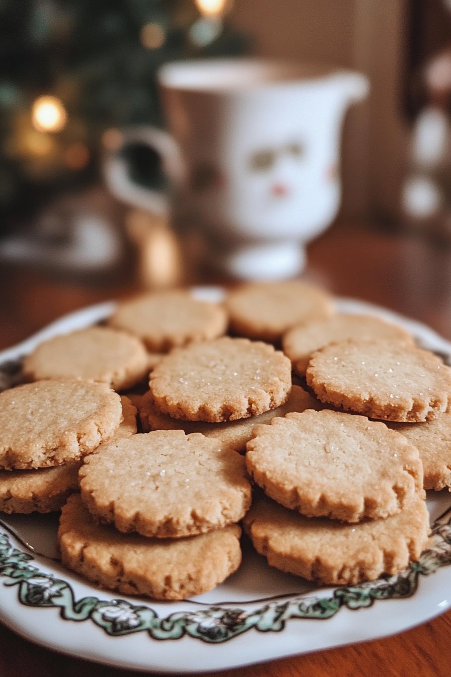 Brown Sugar Shortbread Cookies