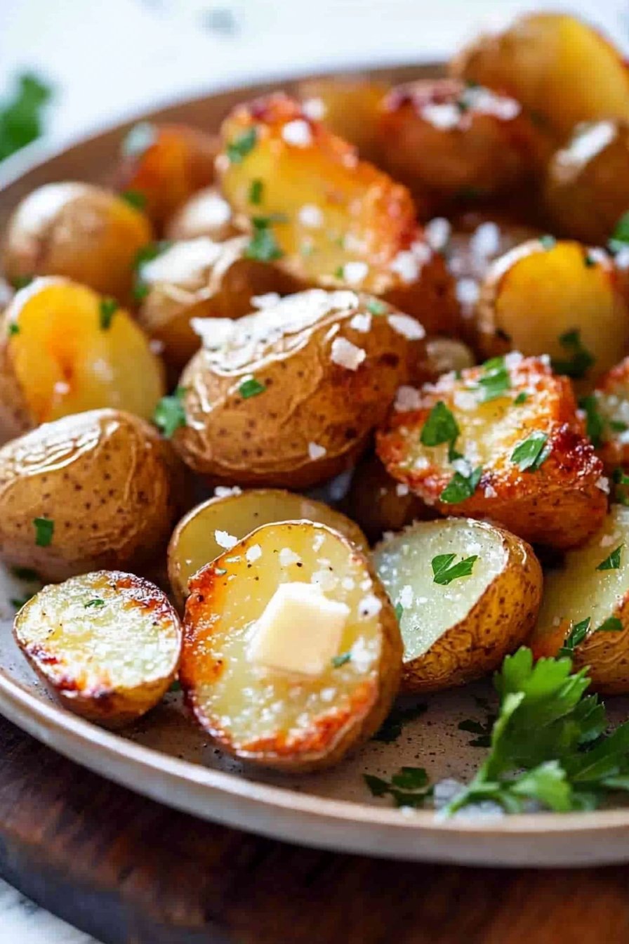 Garlic Butter Parmesan Roasted Potatoes