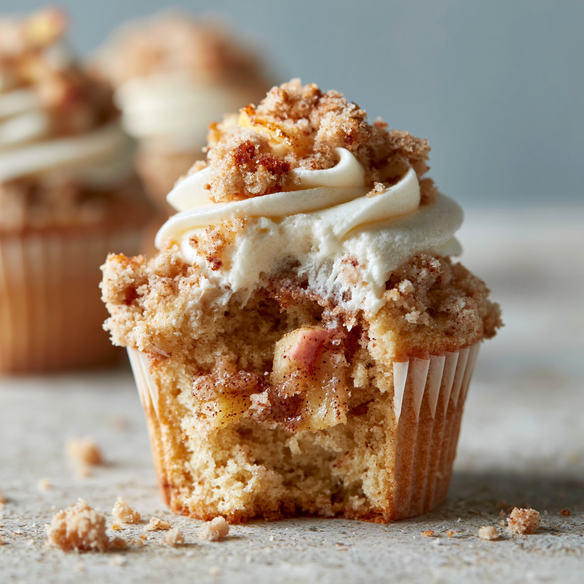 Apple Crumble Cupcakes