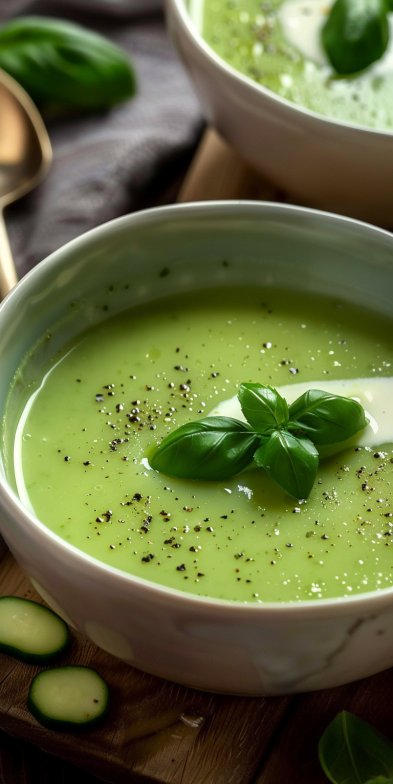 Soupe Courgette Basilic