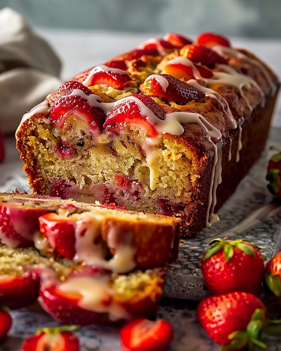 Strawberry Banana Bread 2 Strawberry Banana Bread